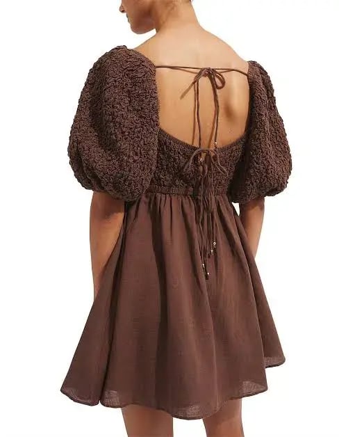 Steele Clorinda Dress Brown Size S / Au 8 photo 2
