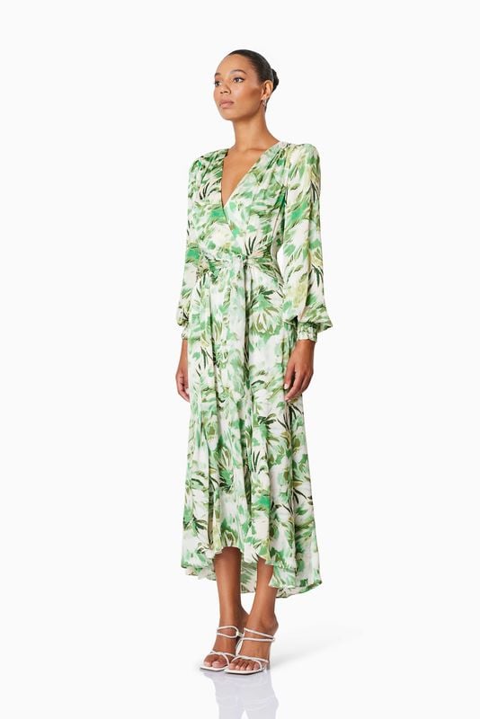 Elliatt Georgia Maxi Dress - Green Multi photo 4