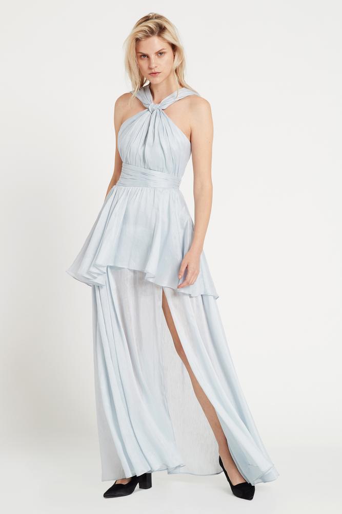 Aje Fraser Maxi Dress Blue Size 8 photo 4