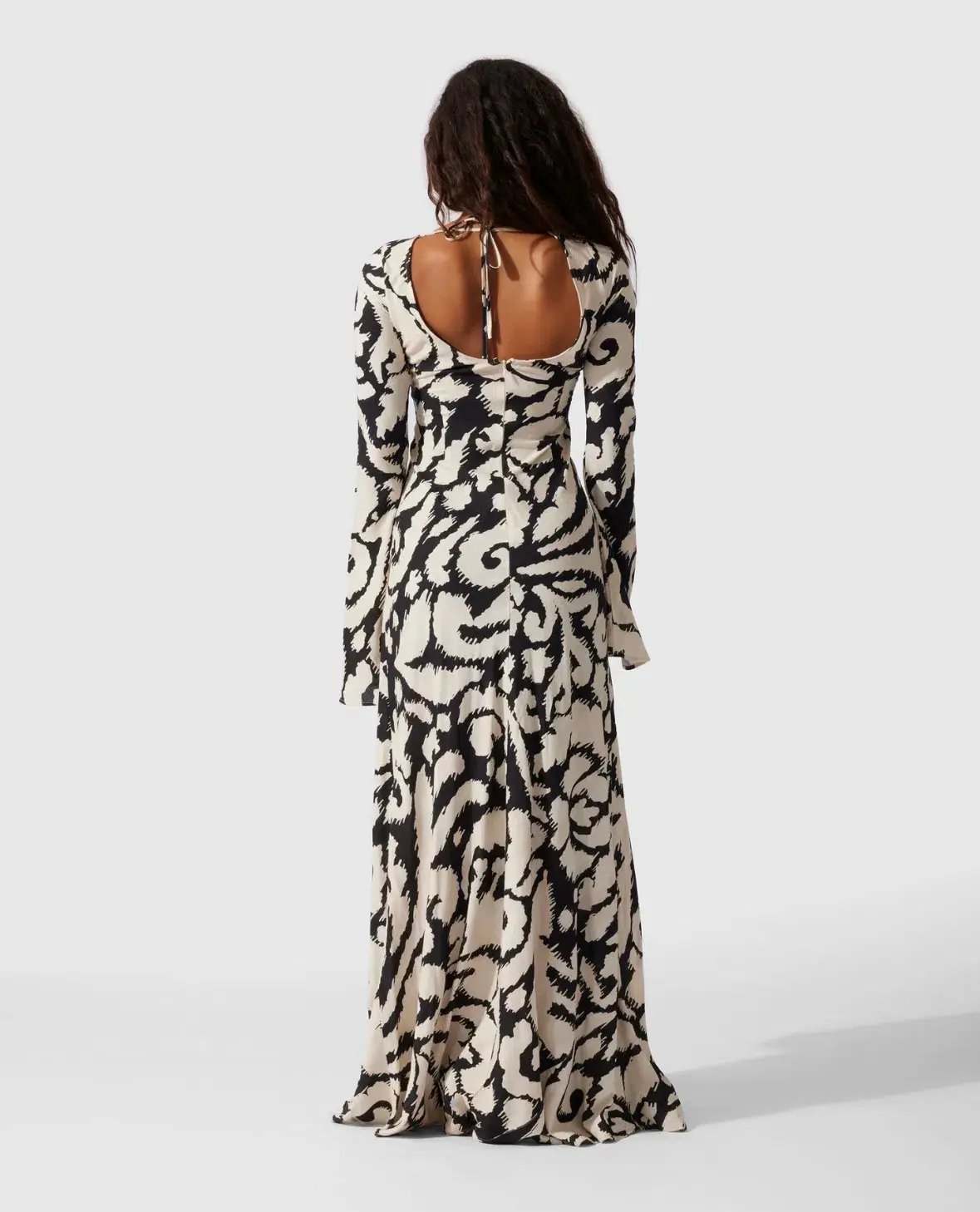 The Wolf Gang Santa Elena Maxi Dress Ikat Print Size 8 photo 4