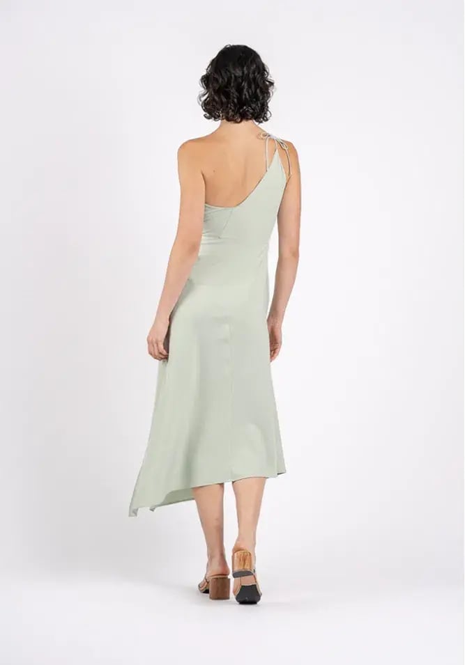One Fell Swoop Iris Midi Dress Mint Pastel Size 10 photo 3