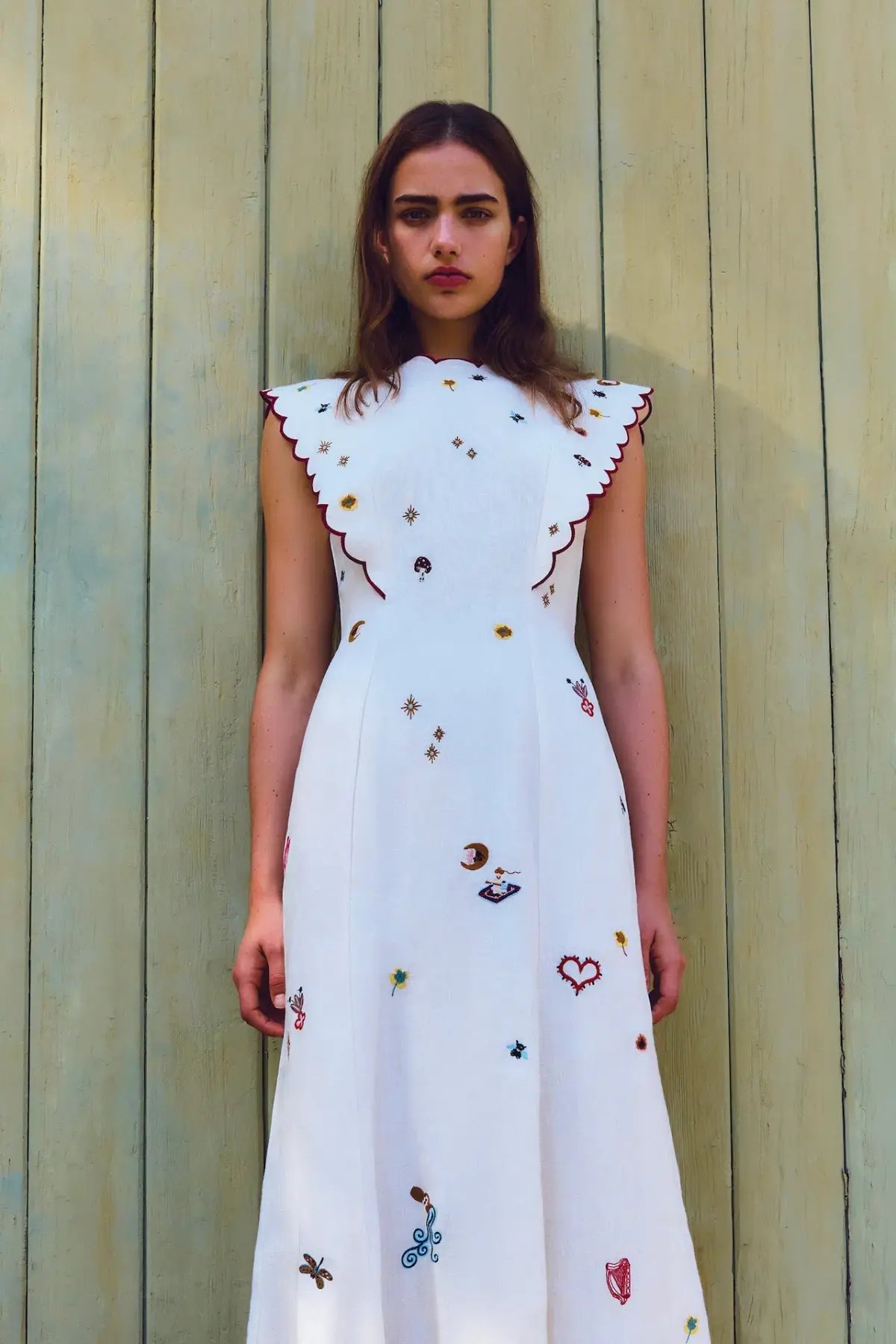 Antipodean Queen of Hearts Panelled Midi Dress Multi Size 10 photo 3