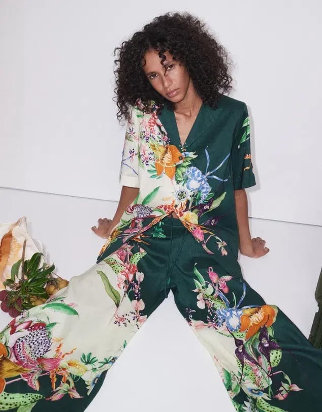 Alemais Aggie Shirt and Pants Set Floral Size 6 photo 2