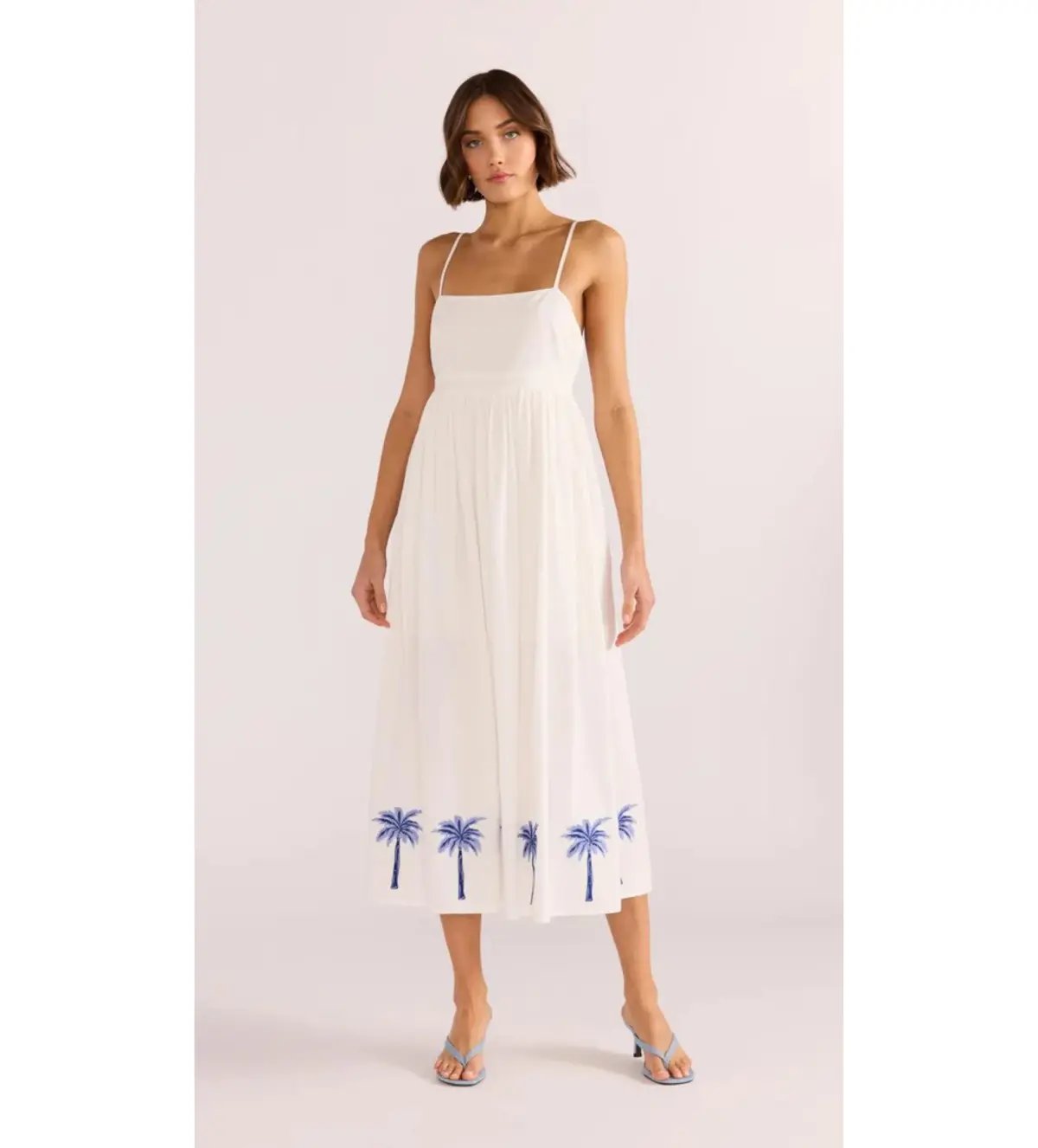 Minkpink Isadora Embroidered Midi Dress White Size 6 photo 2