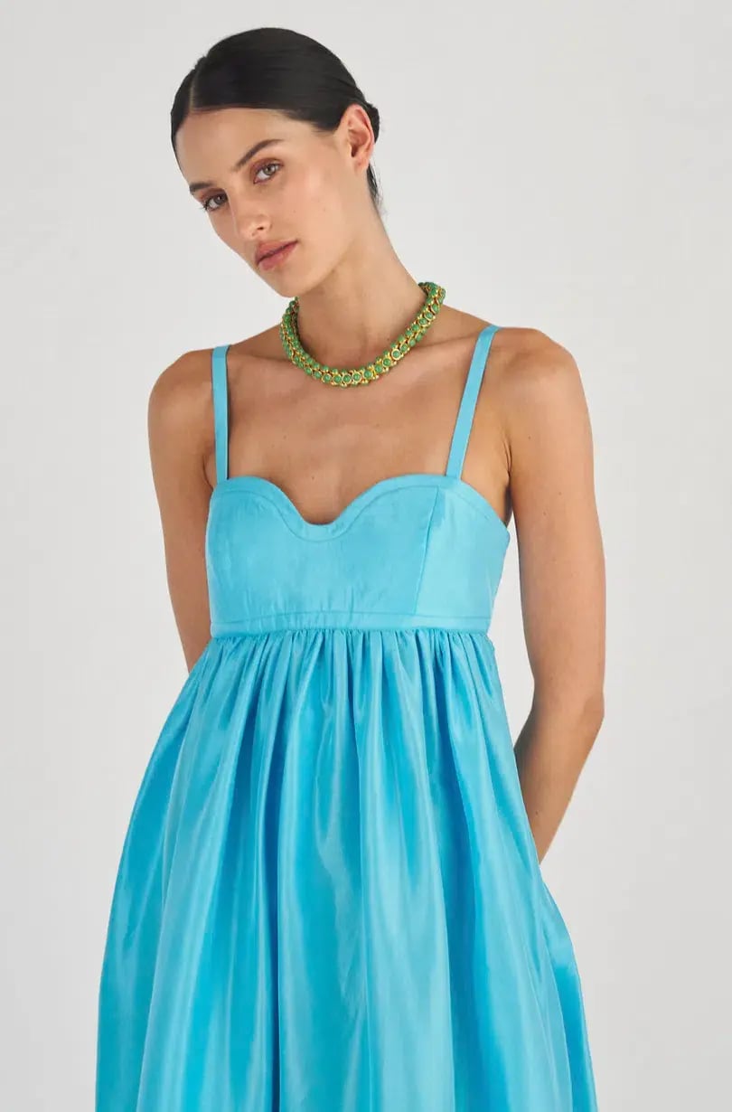 The Oroton Bodice Detail Gown Blue Size 16 photo 3