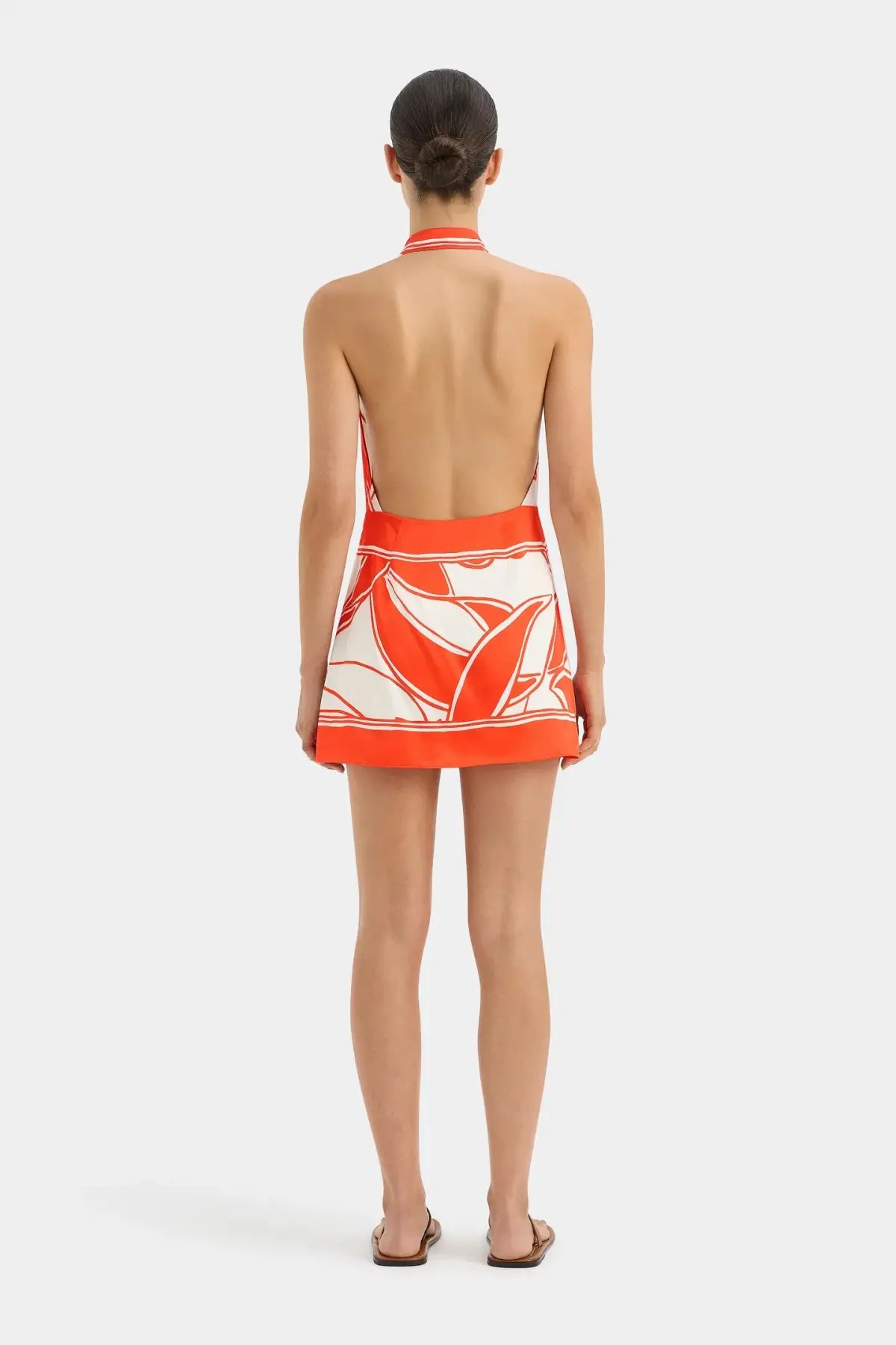 Sir the Label Ramona Wrap Halter Mini Dress Mariposa Lily Size 6 photo 4