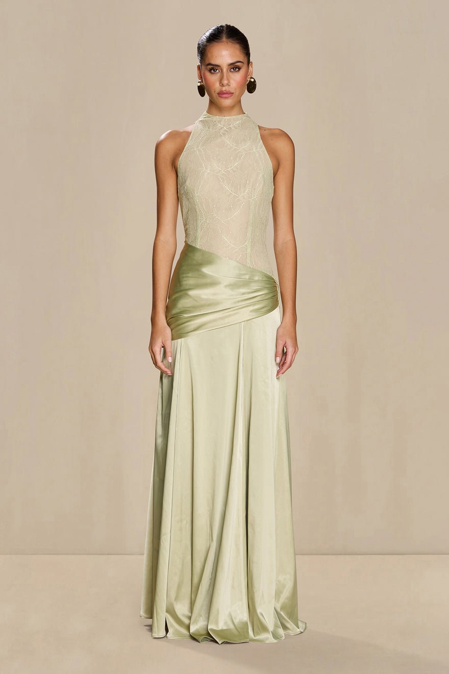 Sonya Dalia Gown Dress - Pistachio photo 2
