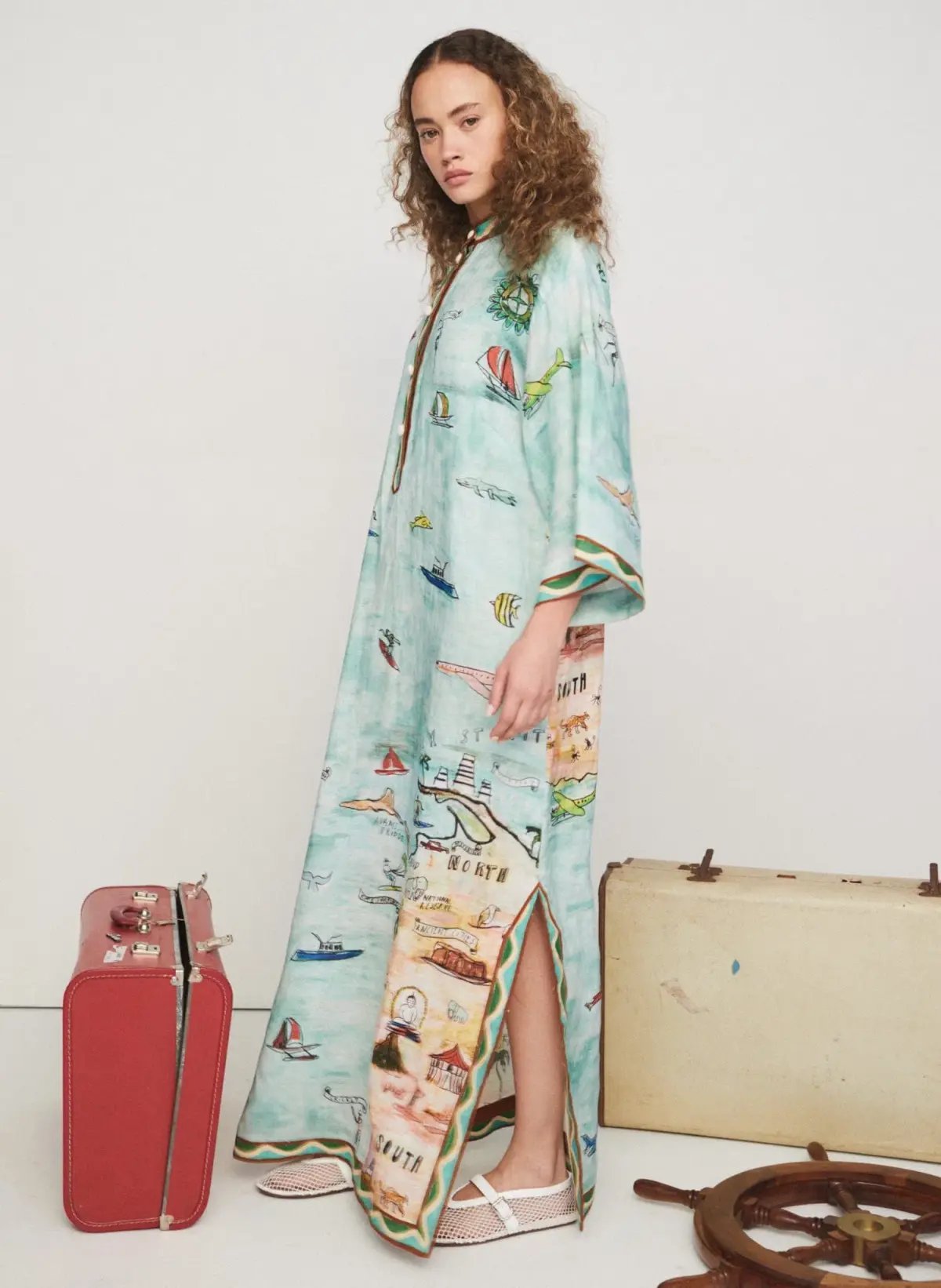 Alemais Swell Shirtdress Print Size 14 photo 2