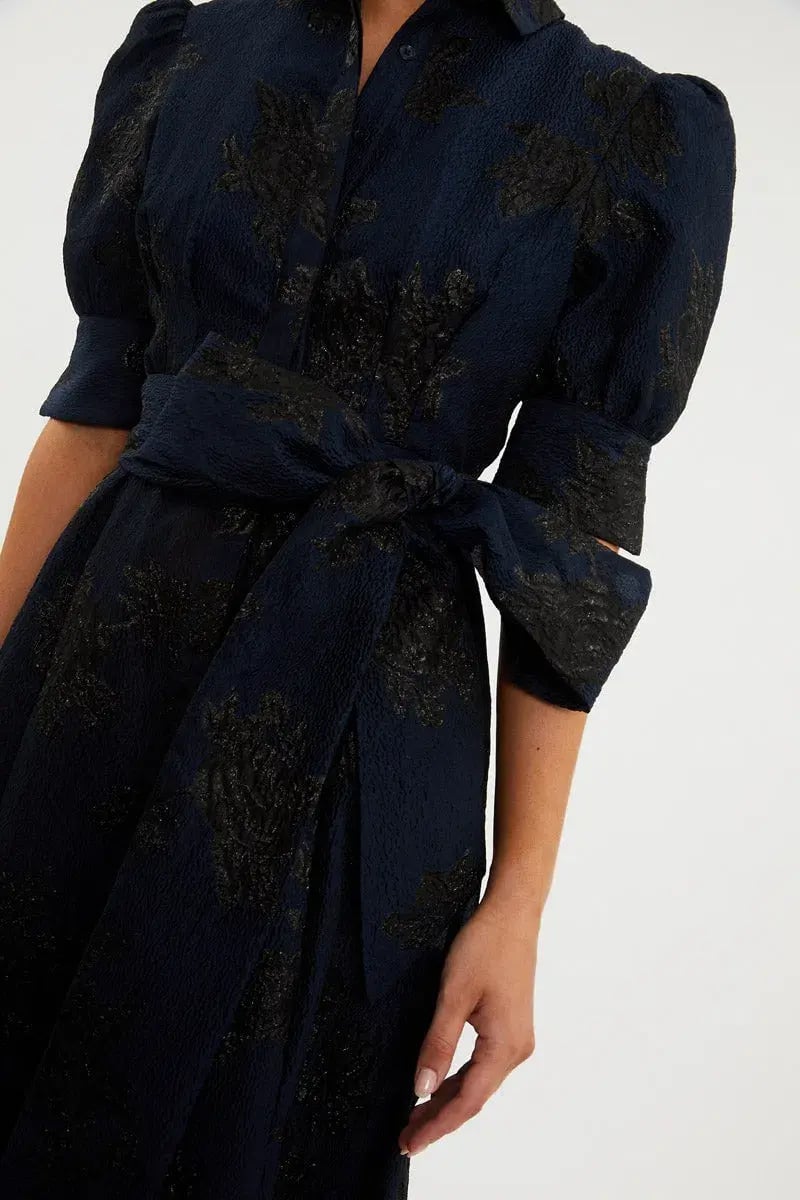 Rebecca Vallance Antoinette Gown Navy Size 8 photo 4