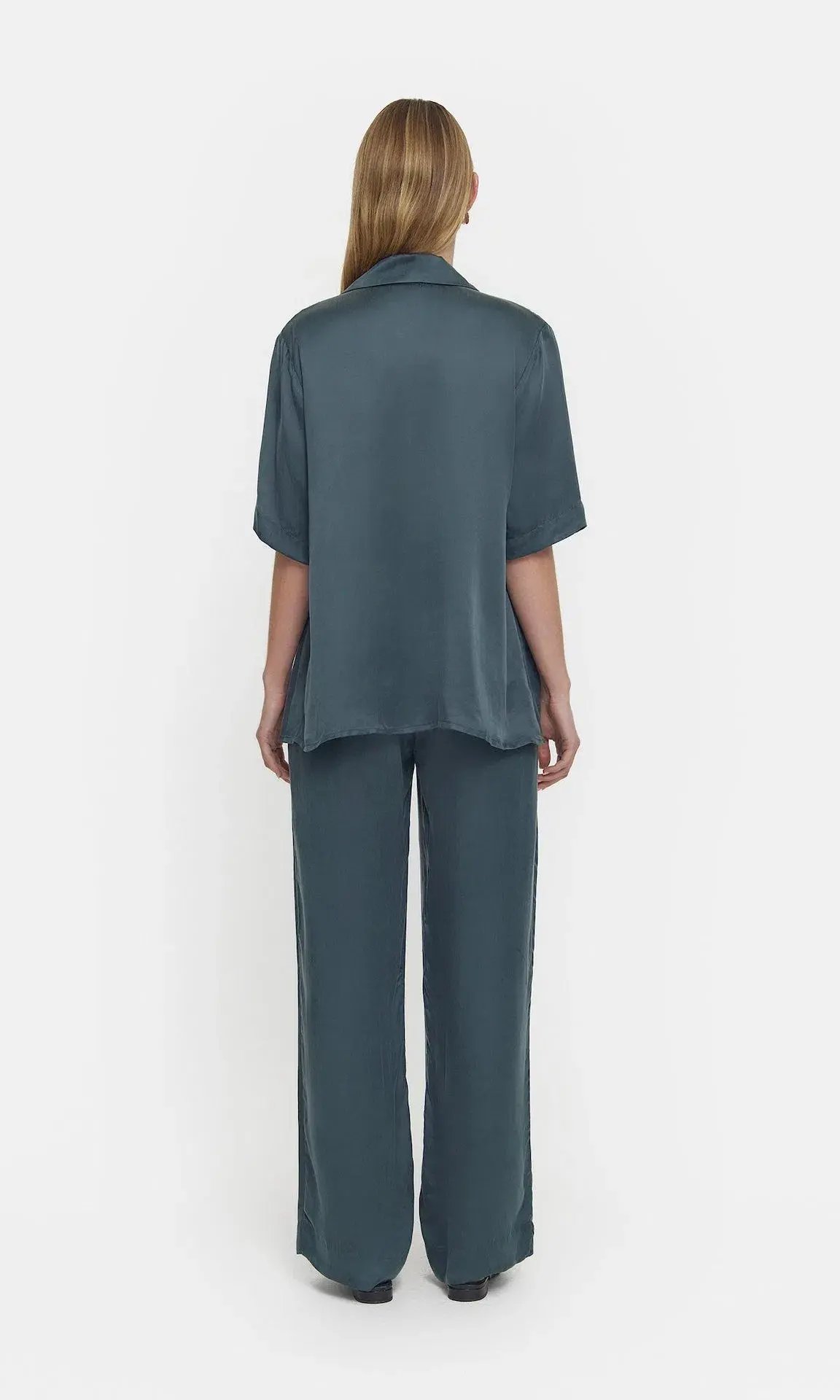 Viktoria and Woods Chorus Shirt Size 1 and Pilot Pants Size 2 Set Deep Petrol photo 2