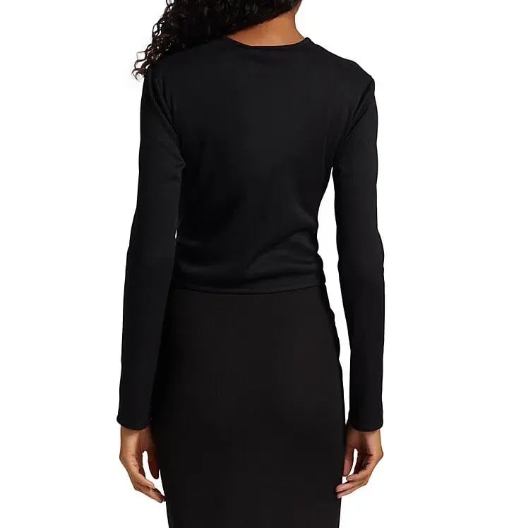 Christopher Esber Cut Out Detail Top Black Size 14 photo 3
