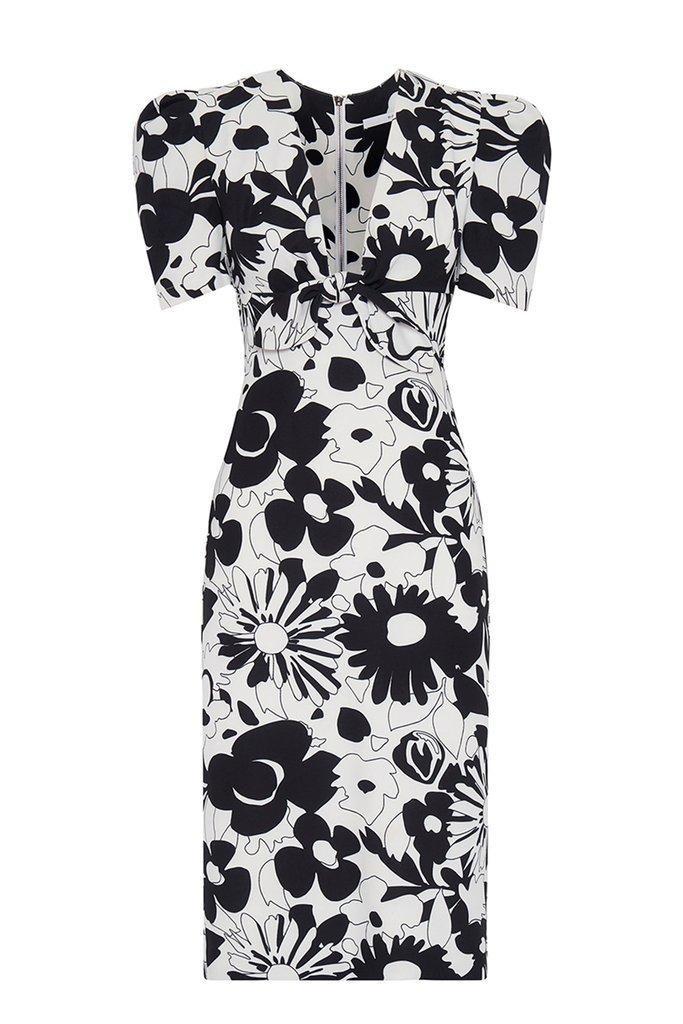 By Johnny Floral Tie Front Tee Dress Size 14 photo 4