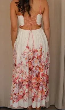 Zimmermann Devi Scallop Midi Dress Size 0 photo 2