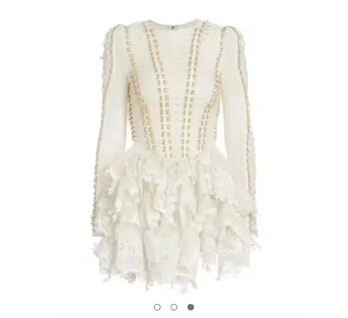 Zimmermann Coaster Corset Laced Dress in Natural Size 0/ Au 8 photo 4