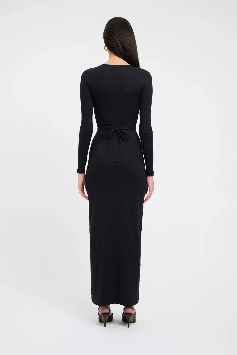 Kookai Sereya Maxi Dress Black  Size 6 photo 4