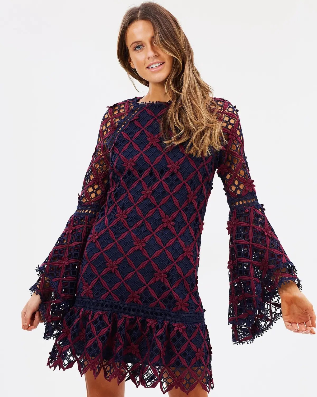 MOS The Label Dusk To Dawn Mini Dress Multi Size 8 photo 3