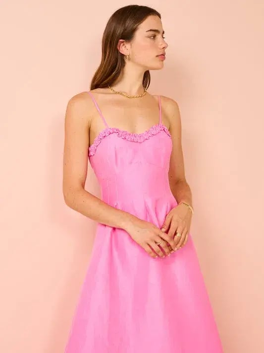 Aston Studio Raquel Dress In Candy Silk Size 12 photo 2