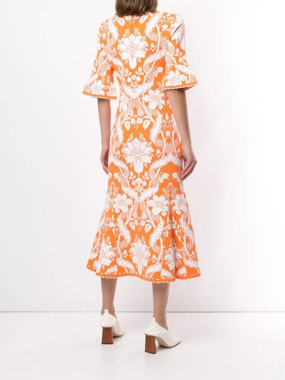 Alice McCall Sittin Pretty Midi Dress Orange Size 8 photo 2