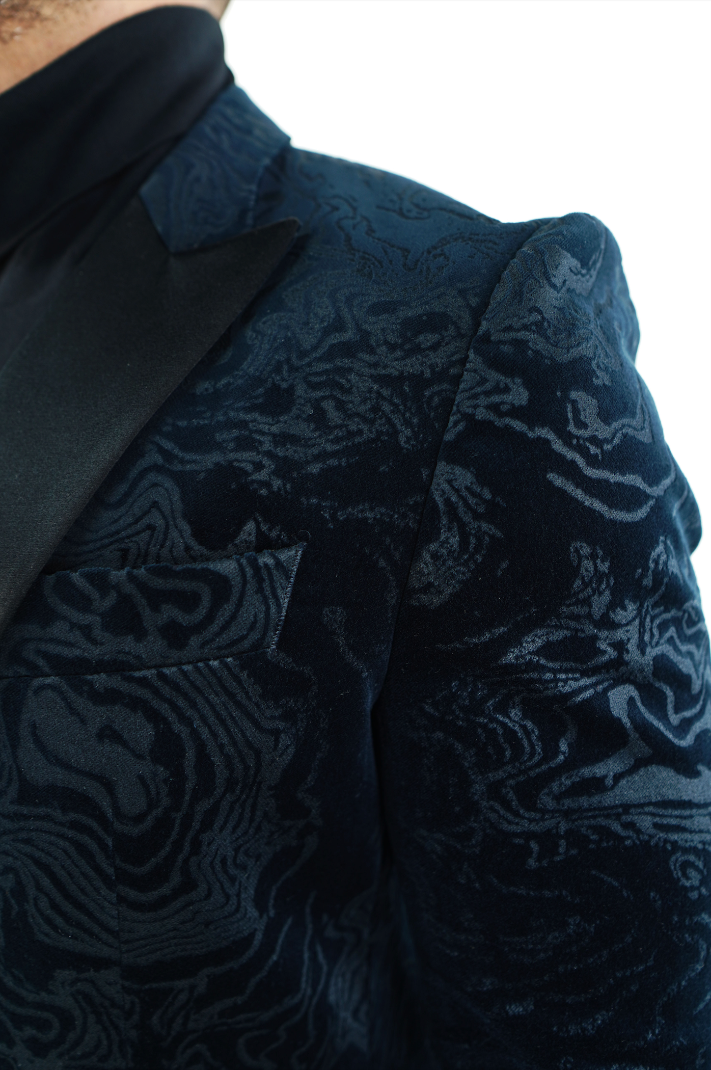 Hugo Boss Teal Hudson Velvet Dinner Jacket photo 3