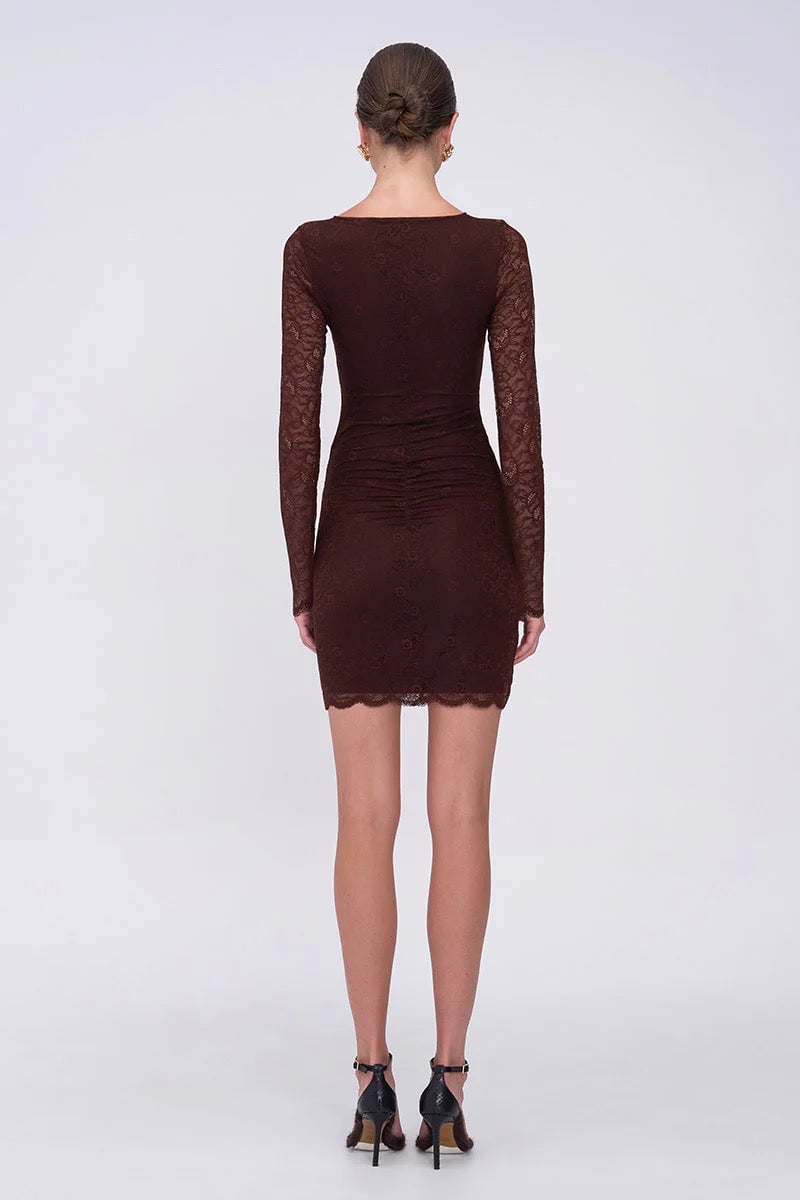 Suboo Paris Mini Dress - Espresso photo 2