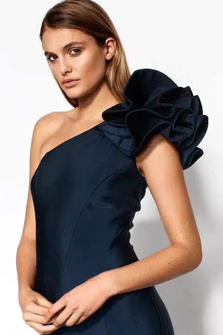 Sheike Monaco One Shoulder Formal Gown Navy Size XS / AU 6 photo 2