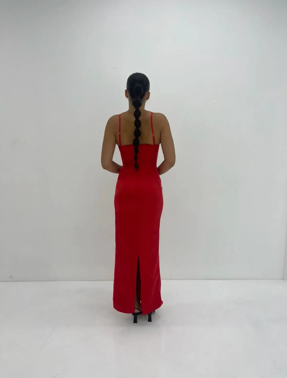 House of CB Shani Gown Red Size Small/Au 8 photo 3