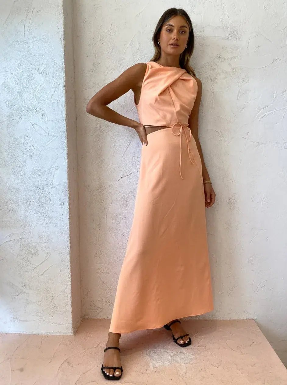 One Fell Swoop Bijoux Maxi Dress Orange Size 8 photo 4