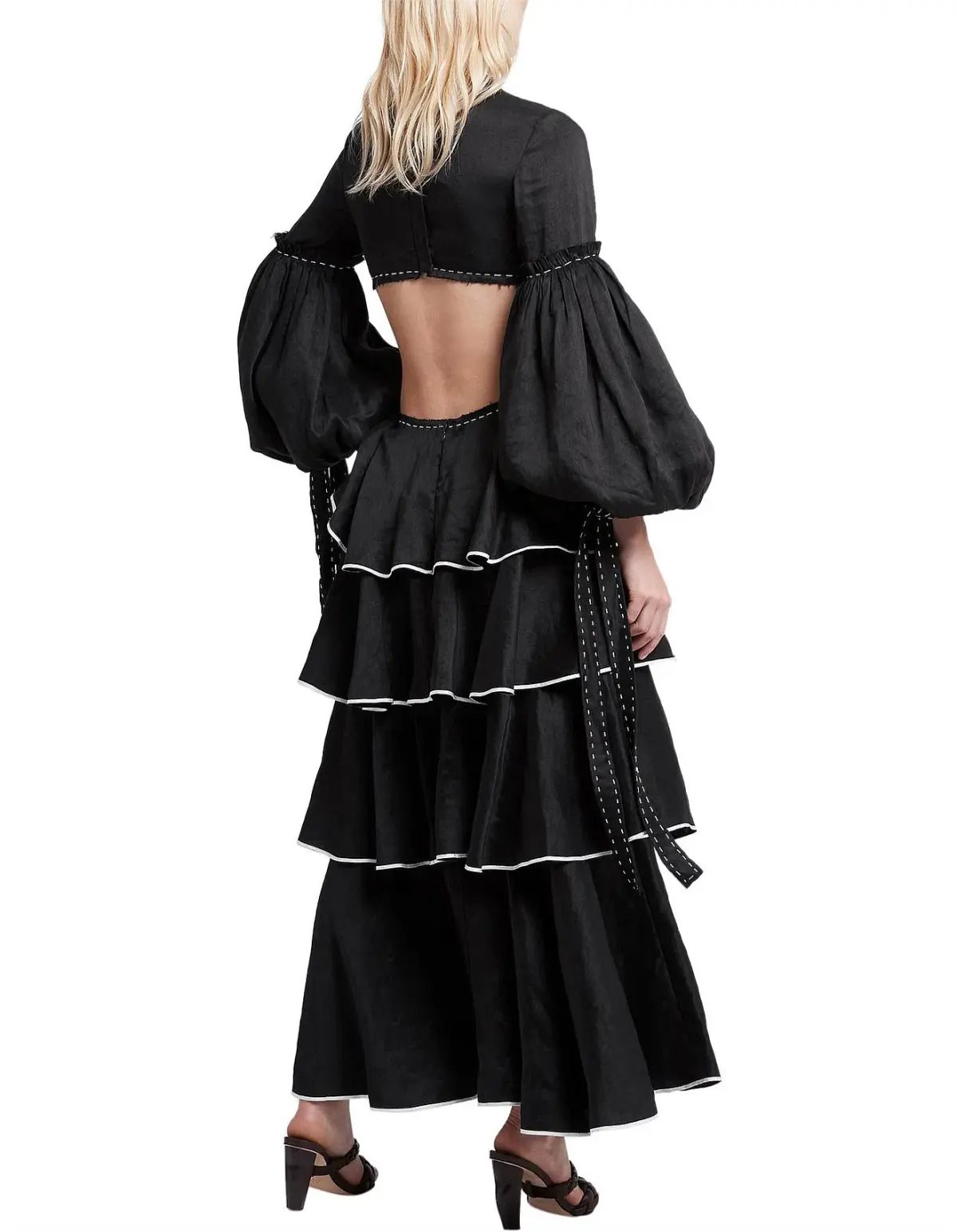 Aje Gracious Cut Out Dress Black Size 6 photo 6