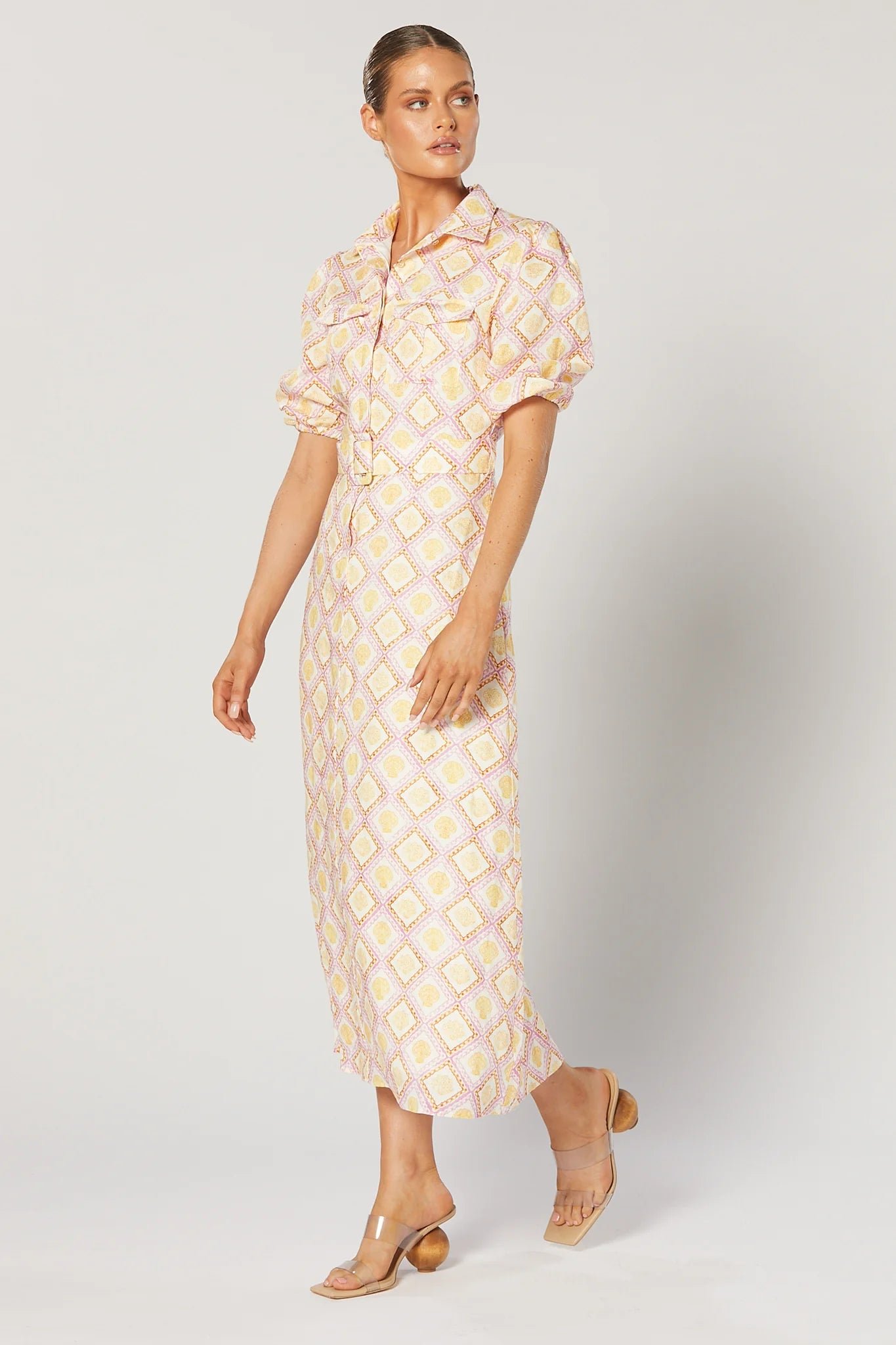 WINONA ATLANTIS MIDI DRESS - GEO PRINT photo 5