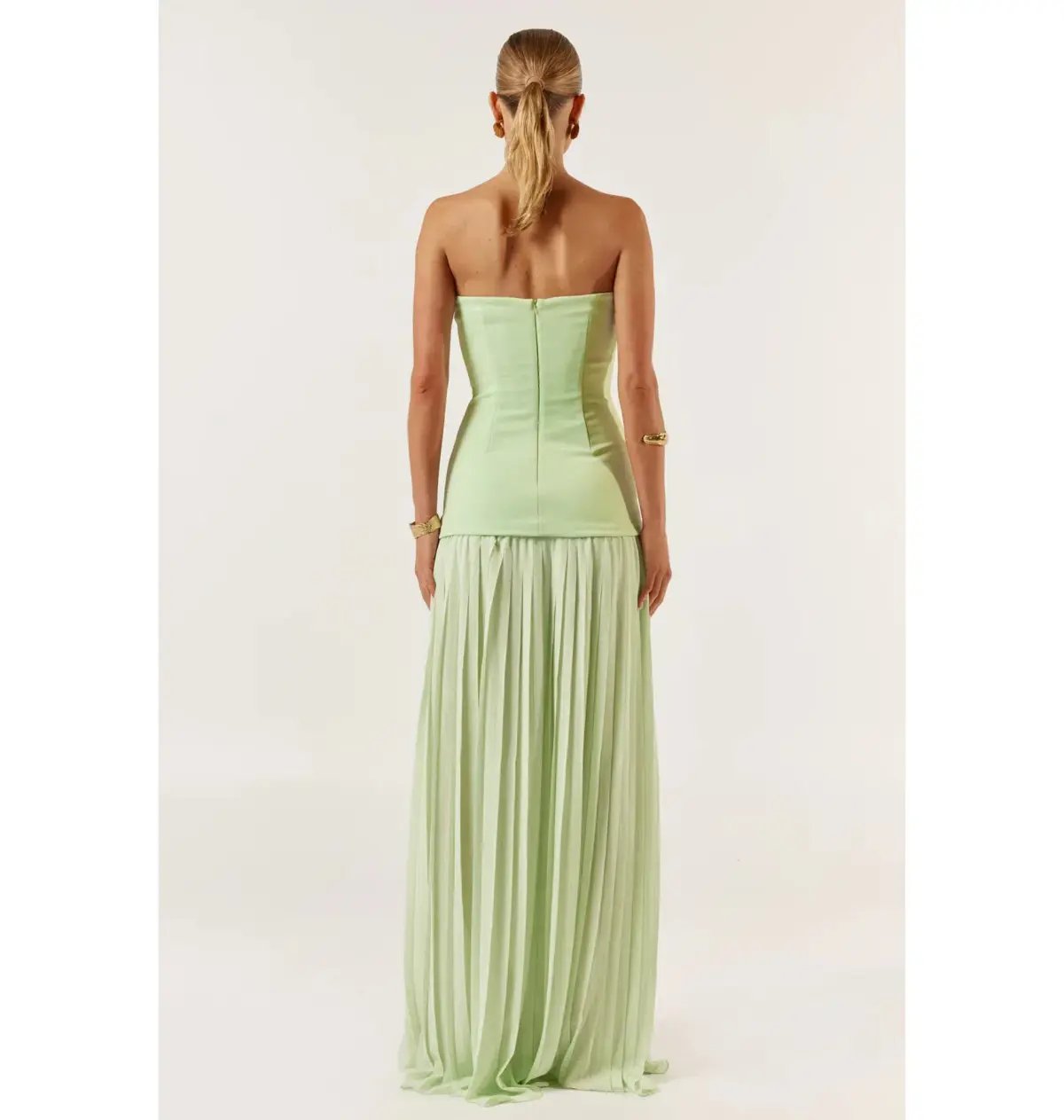 She is OLLÁ Nicolette Maxi Dress Green Size AU 6 photo 4