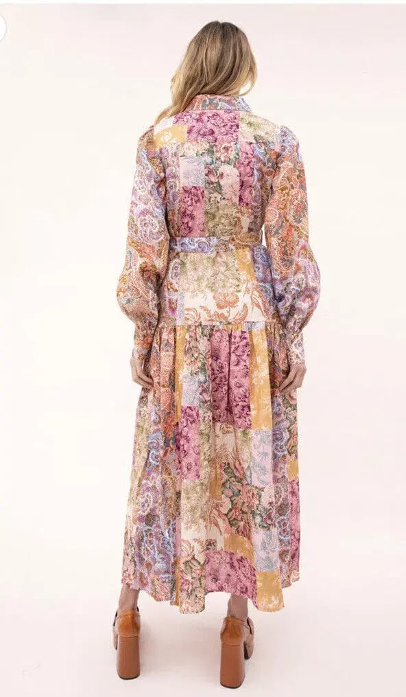 Kachel May Maxi Linen Shirt Dress photo 4