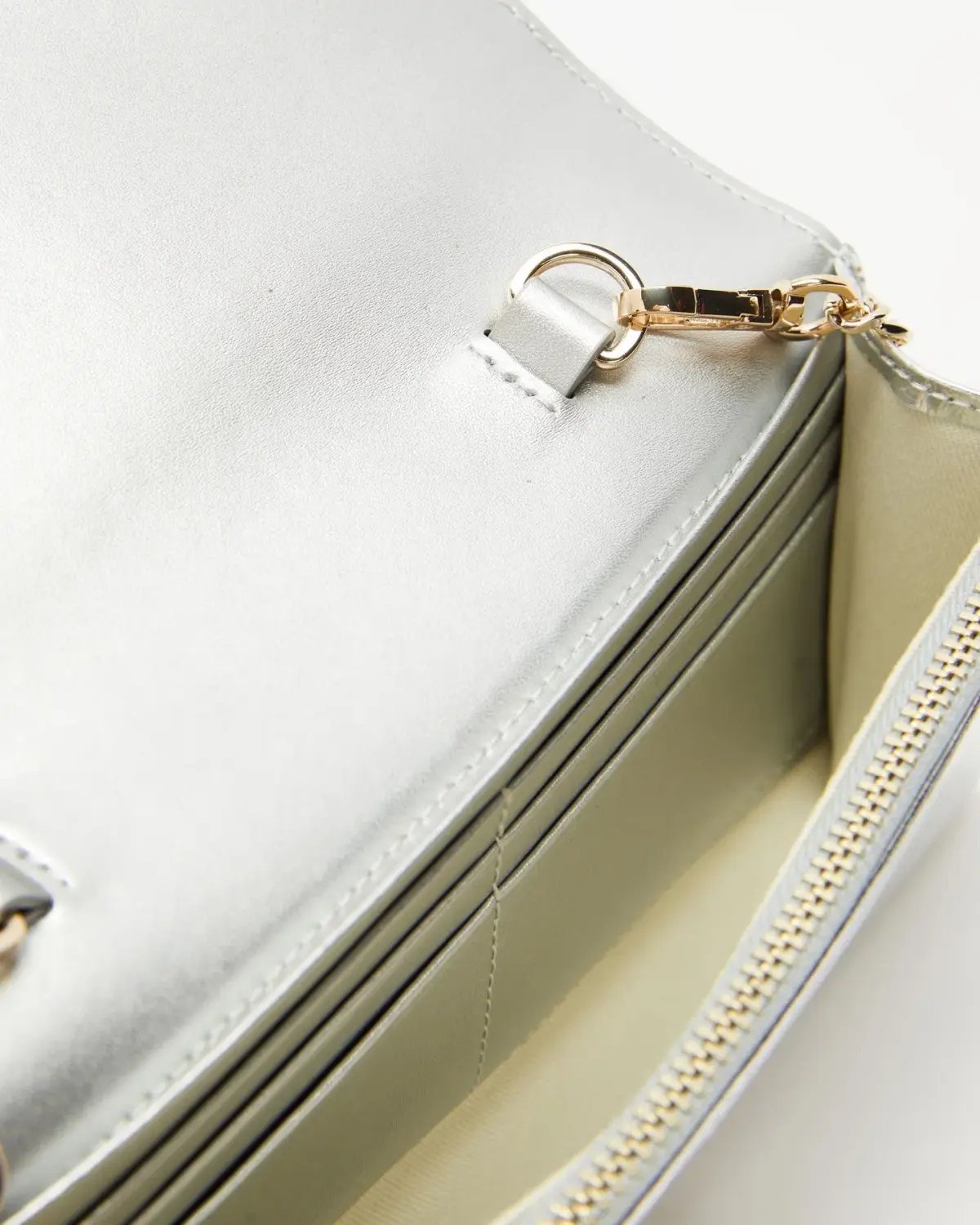 Ted Baker Liberta Metallic Purse on Chain Silver photo 3