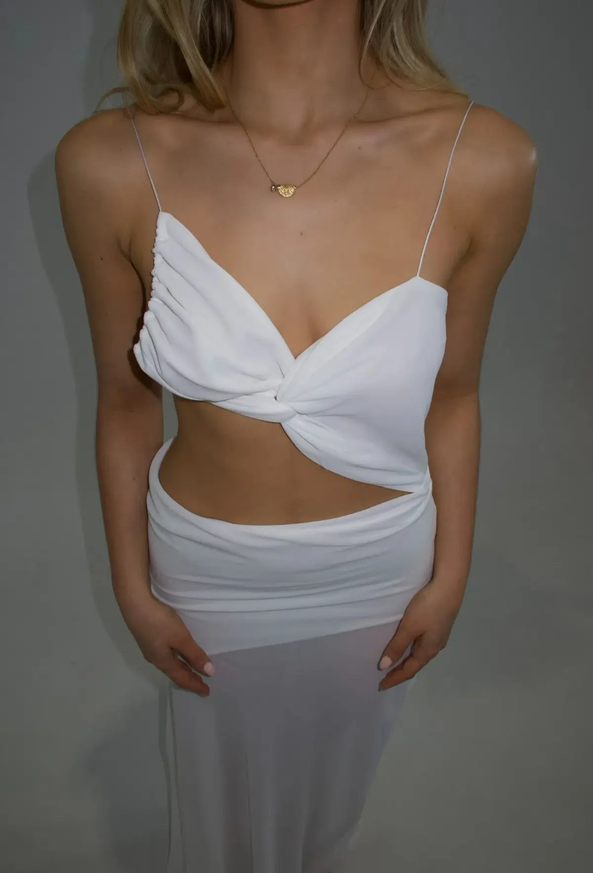 Natalie Rolt Dahlia Maxi Dress in White Size AU 6 photo 2