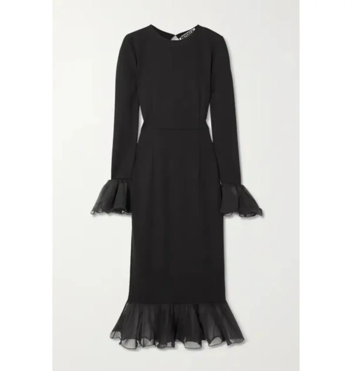 Rotate Birger Christensen Irena Midi Dress Black Size AU 8 photo 3