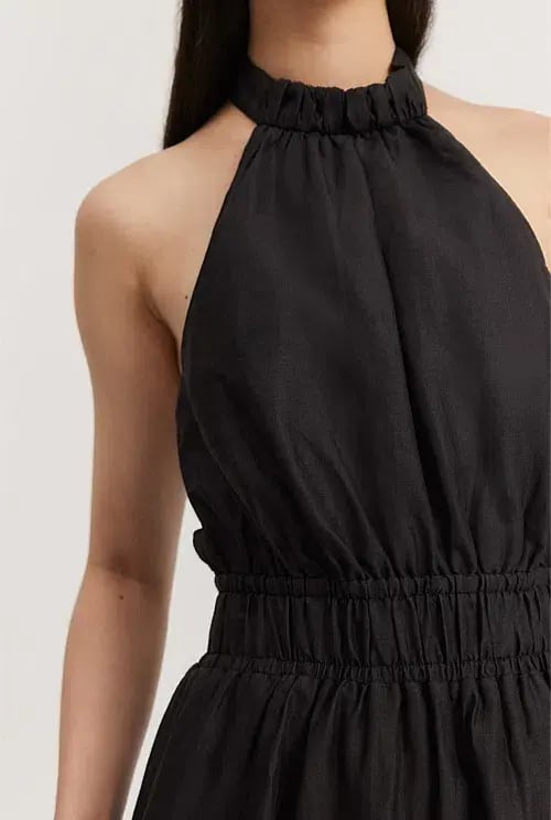 Country Road Halter Midi Dress Black Size AU 10 photo 3