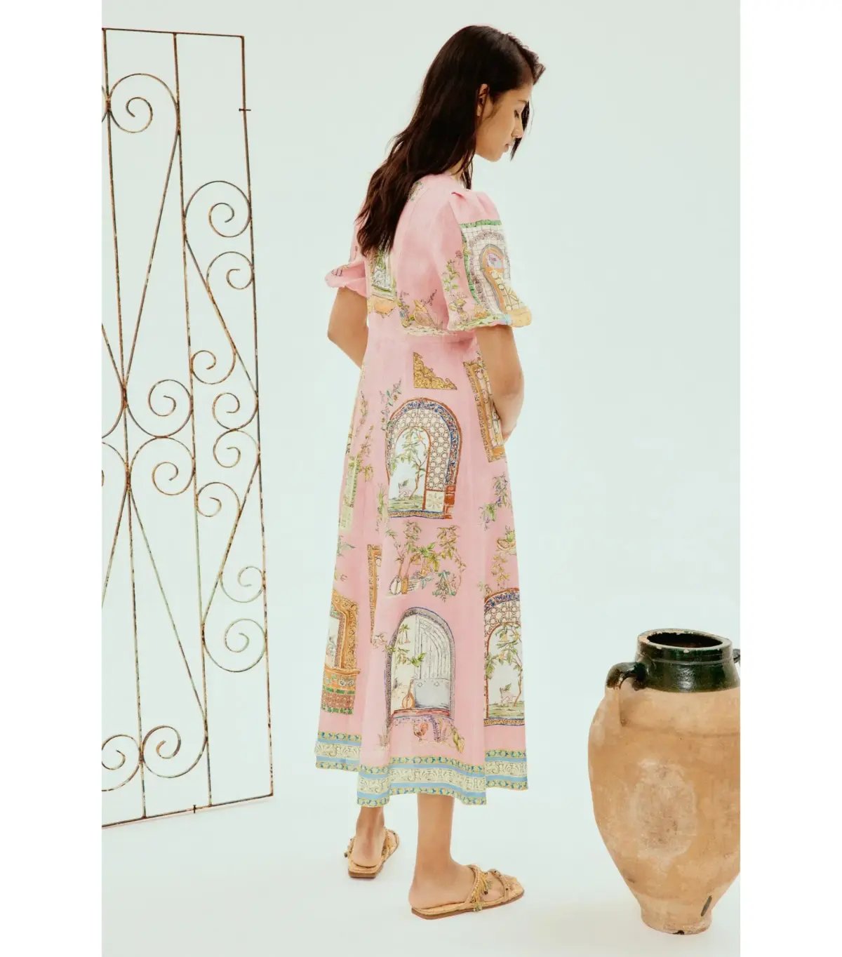 Alemais Monte Midi Dress Print Size AU 16 photo 3