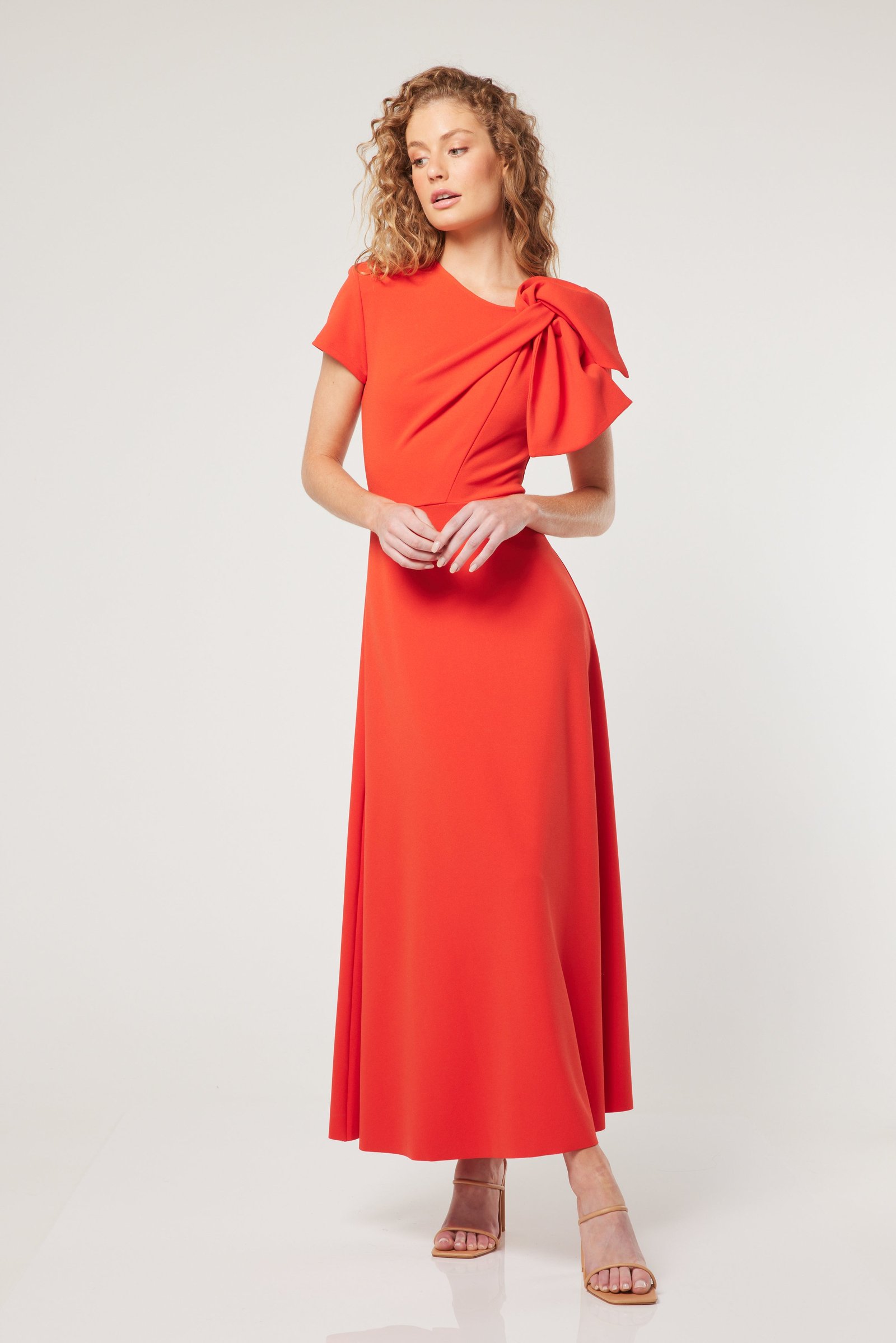 ELLIATT GALAXITE MAXI DRESS - ORANGE photo 3
