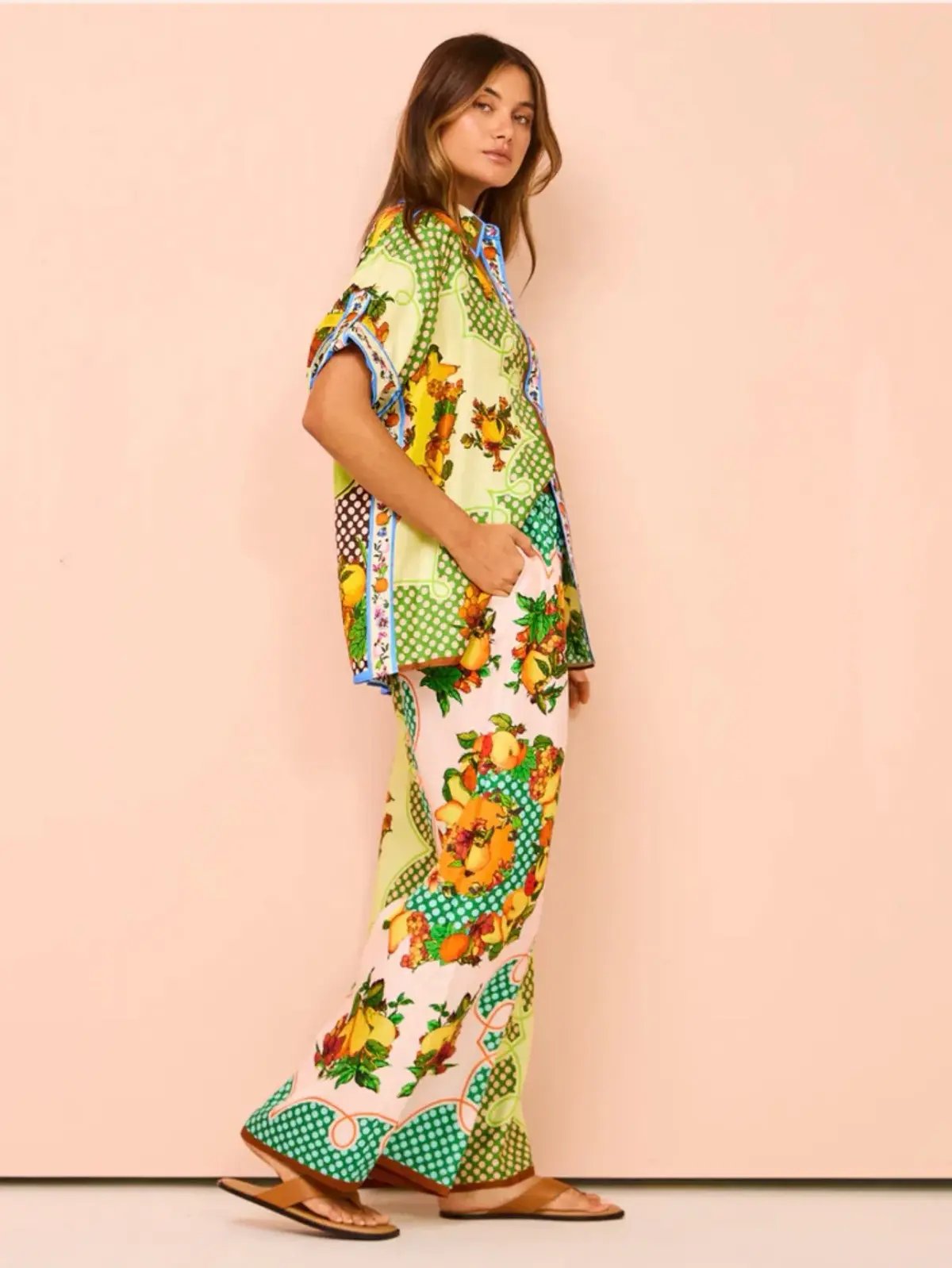 Alemais   Lemonis Silk Shirt (Size 6) & pants (Size 8) photo 2
