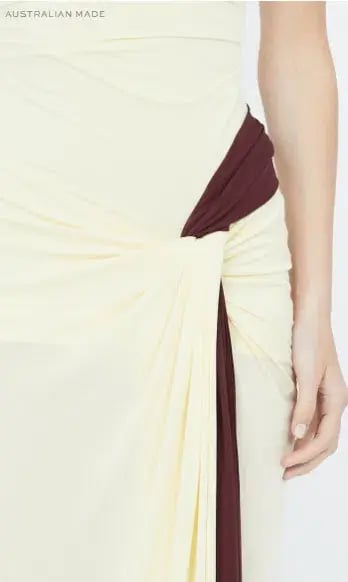 Bec and Bridge Greta Twist Maxi Dress in Butter AU 10 photo 4