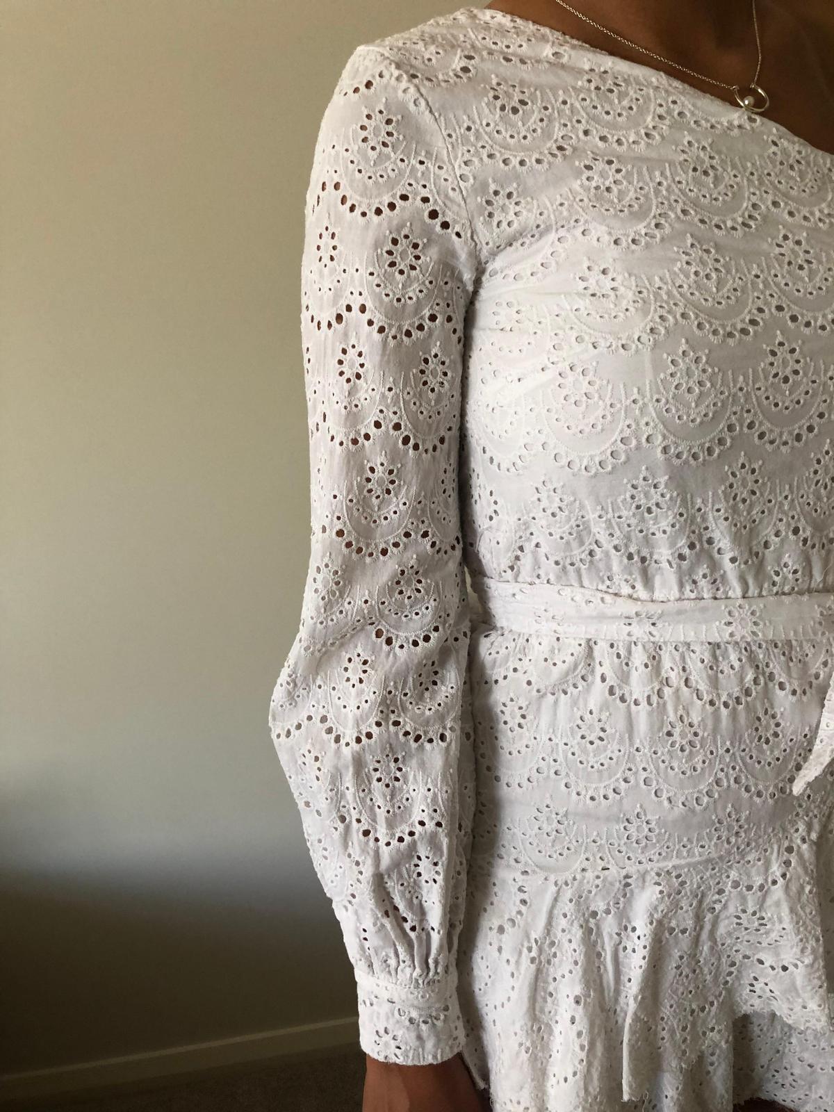By Nicola The Eve Mini Dress White Size 8 photo 4