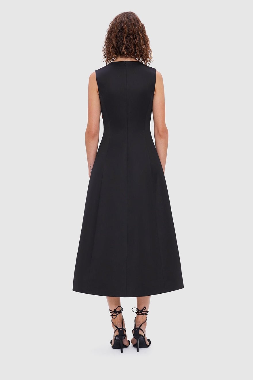 Leo Lin Cleo Embellished Sleeveless Midi Dress - Rose Print photo 4