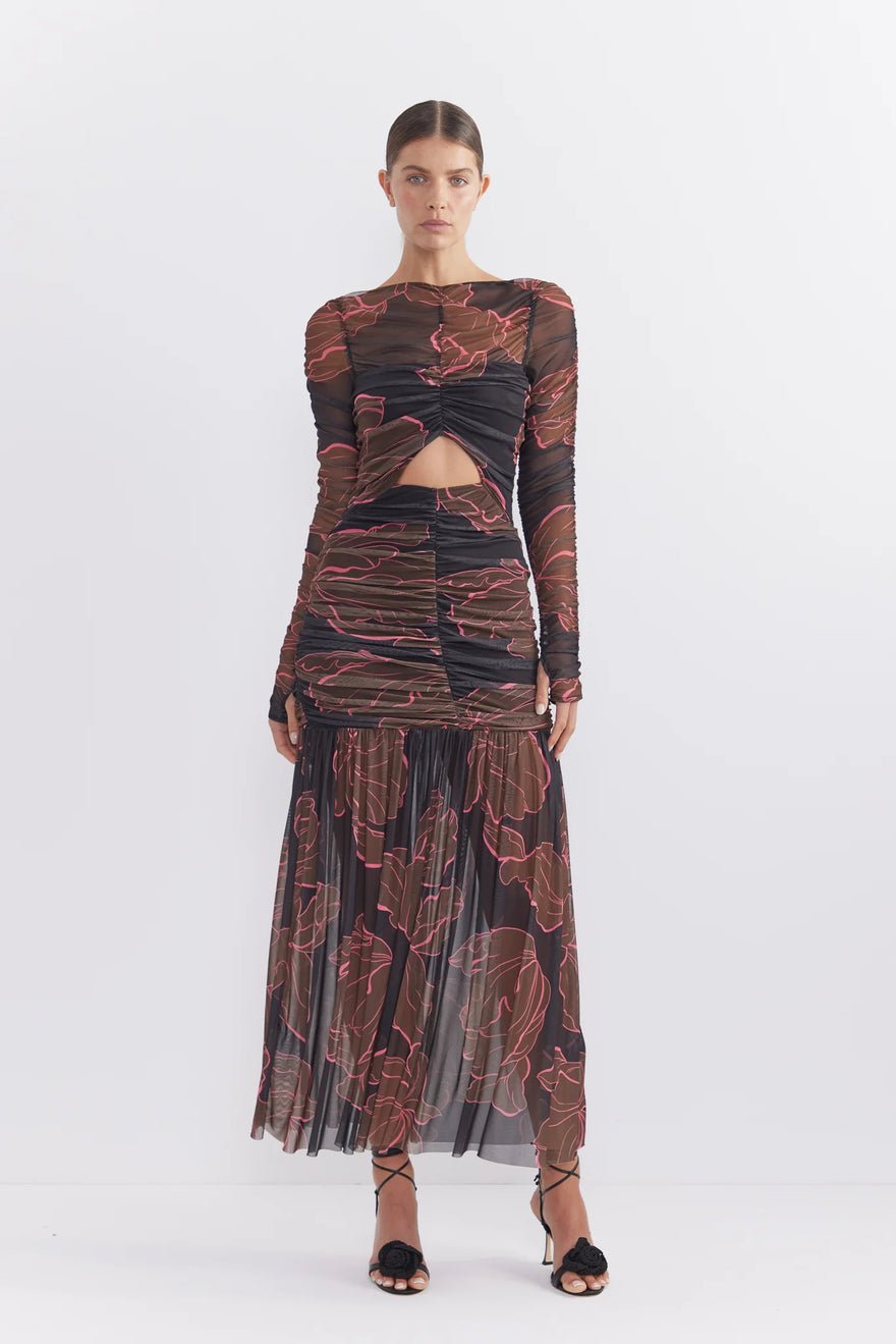 Pasduchas Rosetta Hourglass Midi - Dark Floral photo 4