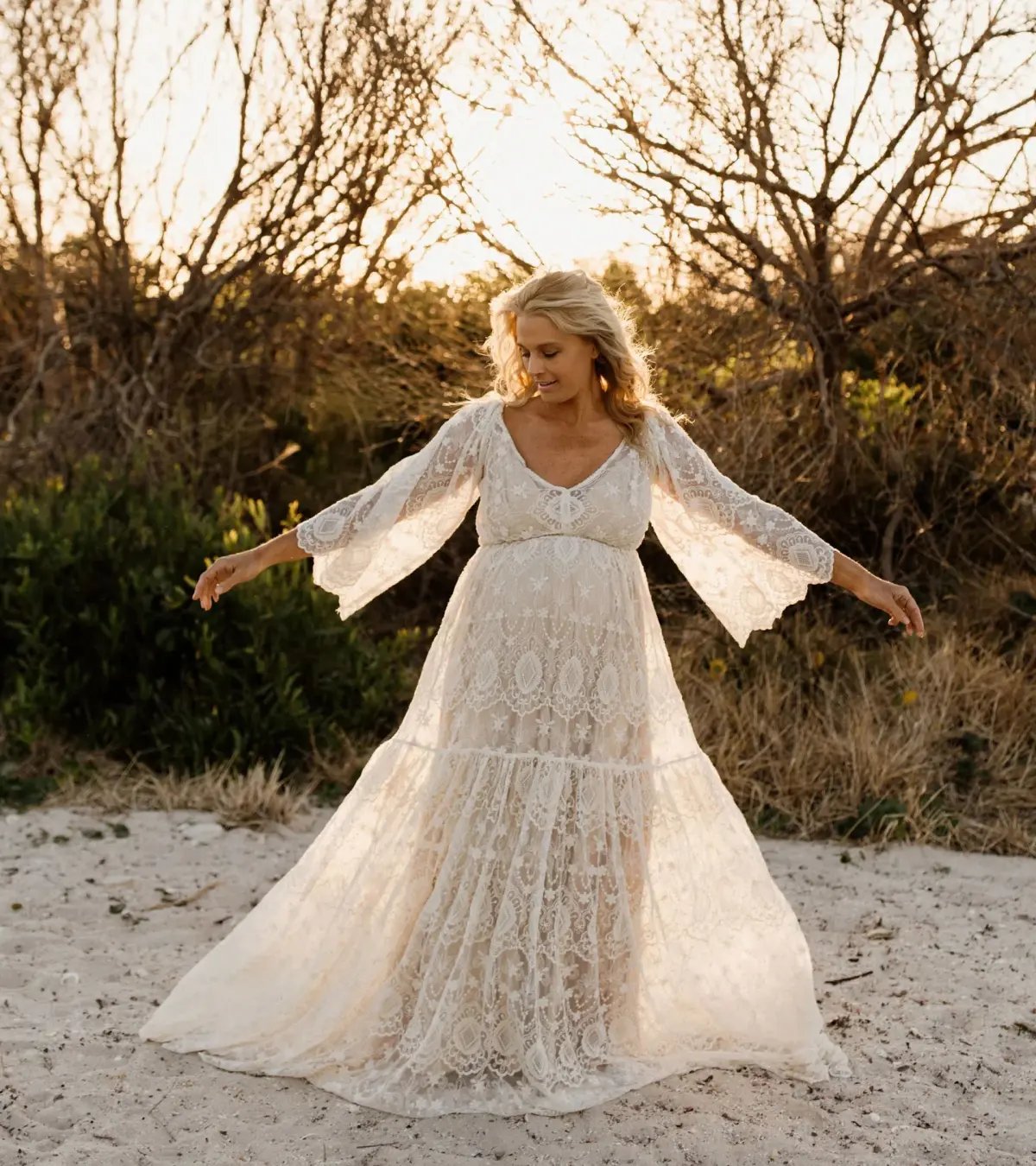 We Are Reclamation Be Love Gown White Size 18 photo 10