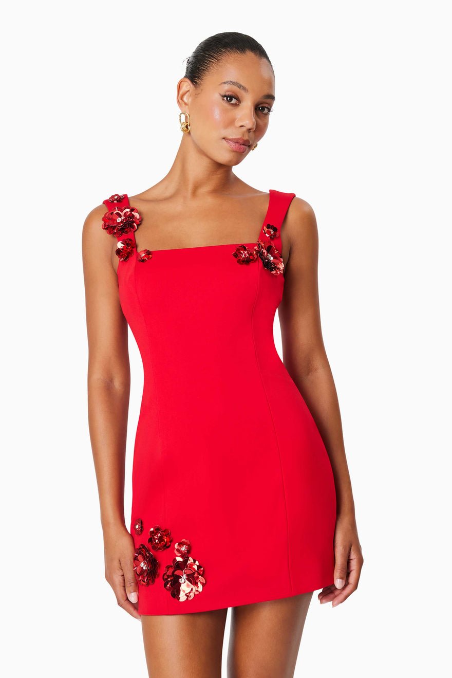 Elliatt Emma Mini Dress - Red photo 2