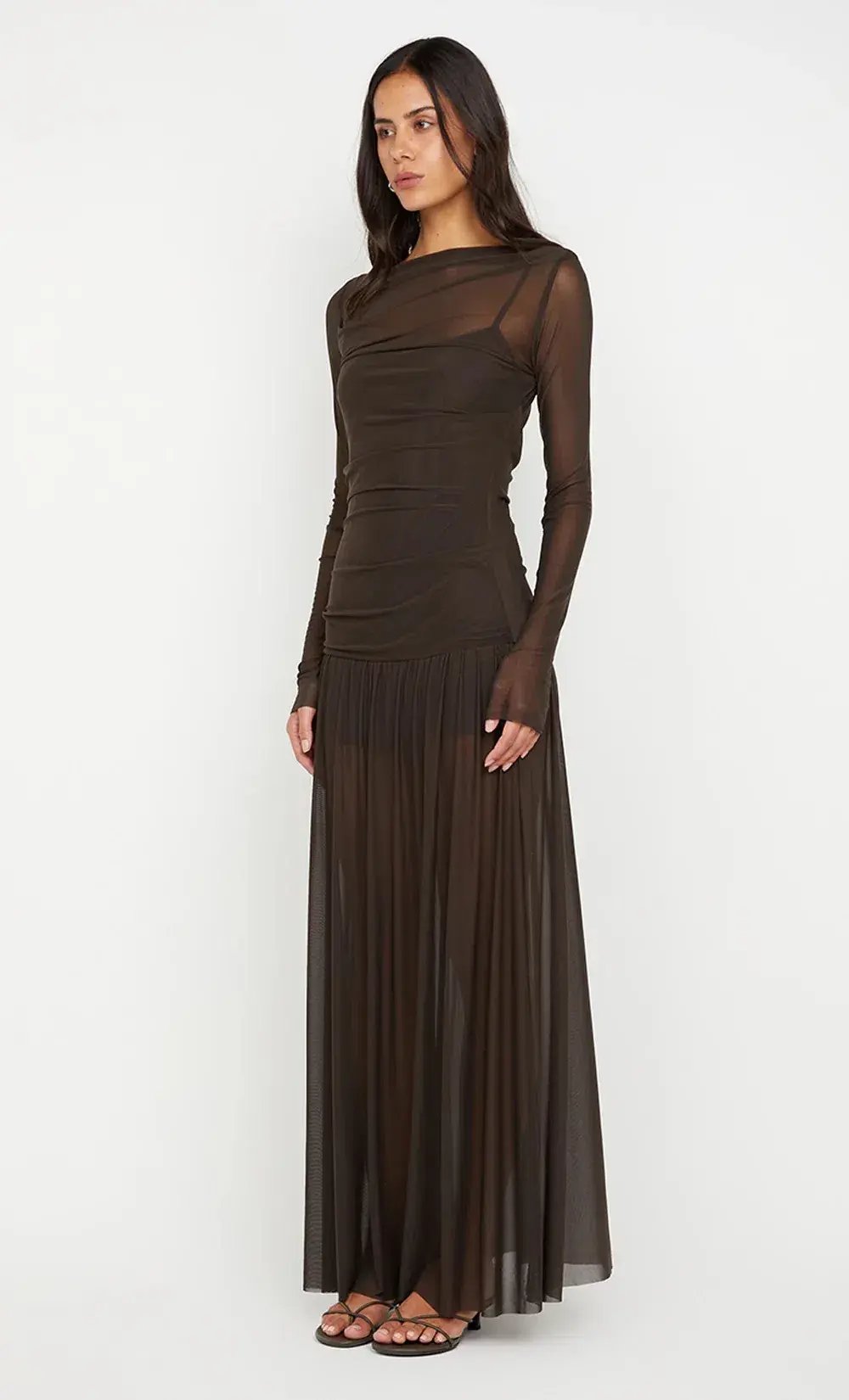 Bec & Bridge Blaine Long Sleeve Maxi Dress Cedar Size 12 photo 3