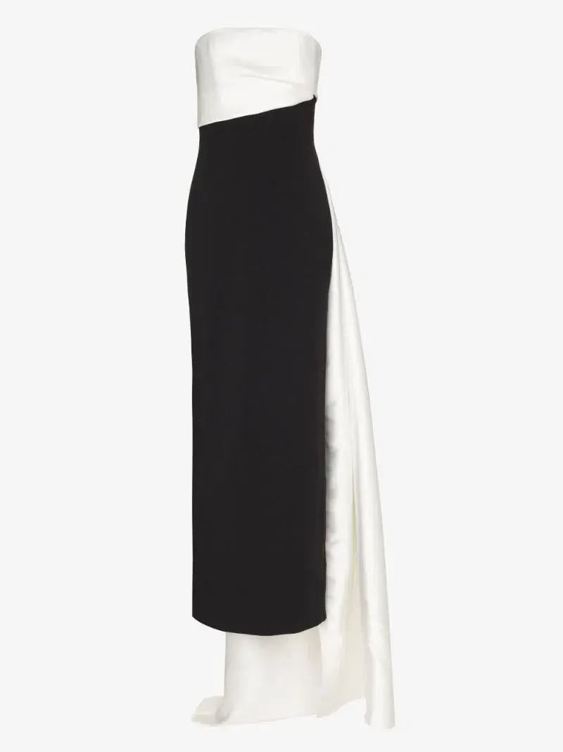 Solace London Kinsley Maxi Dress in Black & White Size XXL / AU 16 photo 3