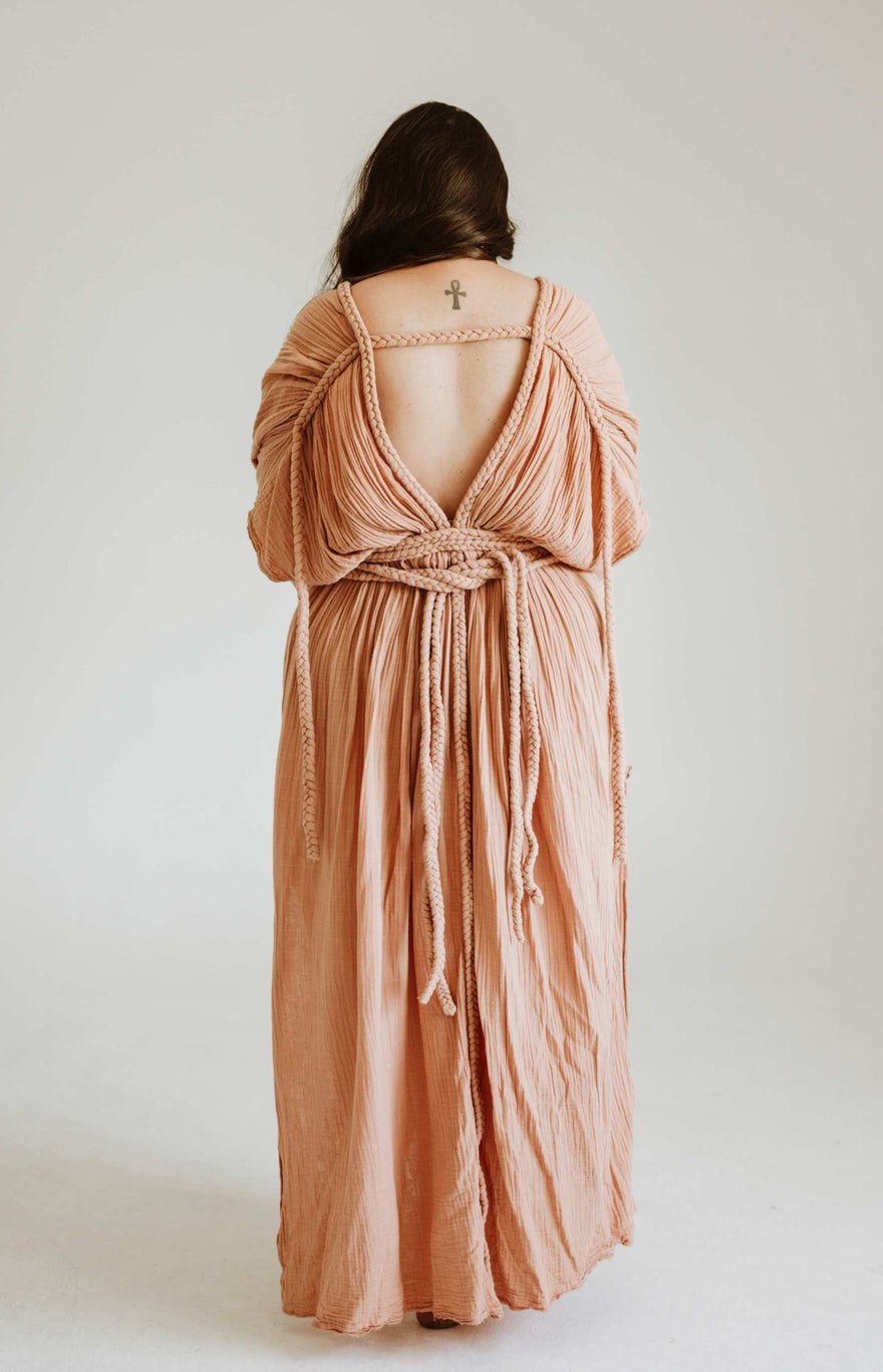 Chic Le Frique Ophelia Maxi Dress - Salmon Pink photo 5