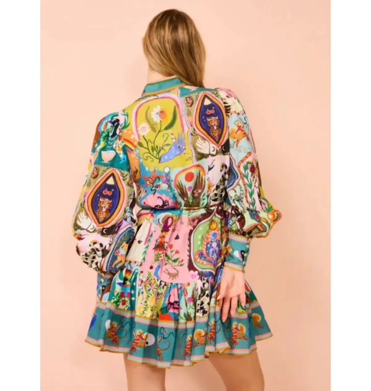 Alemais Evergreen Mini Dress Multi Size AU 8 photo 3