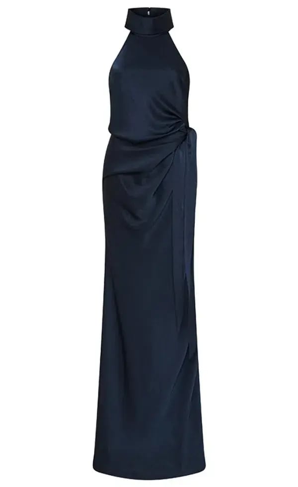 Camilla and Marc Antonelli Gown Navy Size 10 photo 4