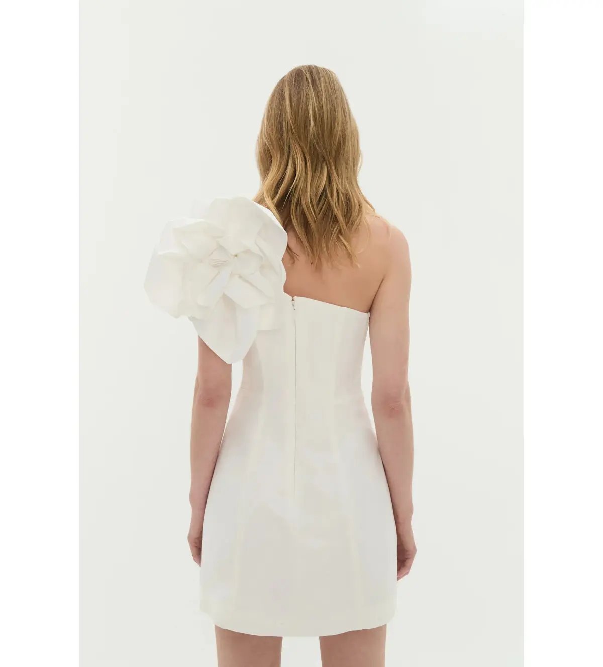 Aje Florence Mini Dress Ivory Size 14 photo 4